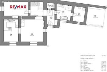 Plánek přízemí - Prodej domu 182 m², Velká Dobrá