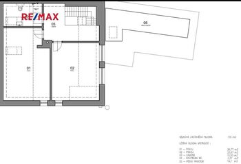 Plánek 1. patro - Prodej domu 182 m², Velká Dobrá