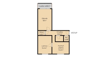 Prodej bytu 2+1 v osobním vlastnictví 60 m², Ostrava
