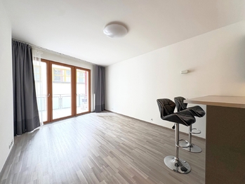 Obývací pokoj - Prodej bytu 2+kk v osobním vlastnictví 74 m², Praha 9 - Libeň