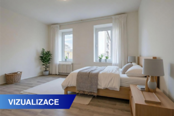 Ložnice - vizualizace - Pronájem bytu 2+1 v osobním vlastnictví 82 m², Ústí nad Labem
