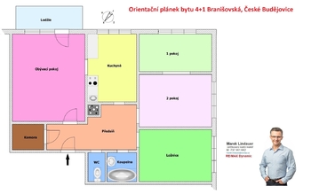 Prodej bytu 4+1 v osobním vlastnictví 88 m², České Budějovice