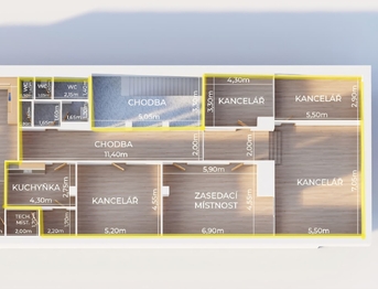 Pronájem kancelářských prostor 150 m², Svitavy