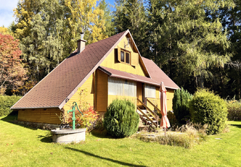 Pohled ze zahrady - Prodej chaty / chalupy 76 m², Nejdek