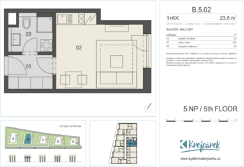 Prodej bytu 1+kk v osobním vlastnictví 27 m², Praha 9 - Libeň