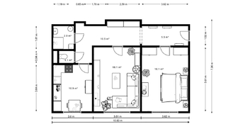 Prodej bytu 2+1 v osobním vlastnictví 65 m², Praha 4 - Krč