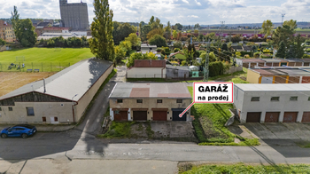 Pohled na garáž - Prodej garáže 26 m², Bohušovice nad Ohří