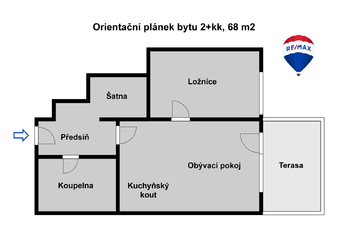 Pronájem bytu 2+kk v osobním vlastnictví 68 m², České Budějovice