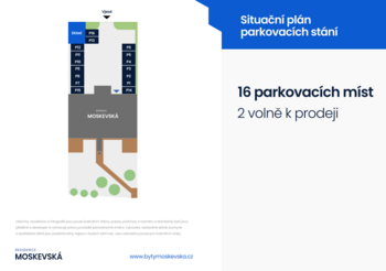 Karta parkování - Prodej bytu 2+kk v osobním vlastnictví 76 m², Karlovy Vary