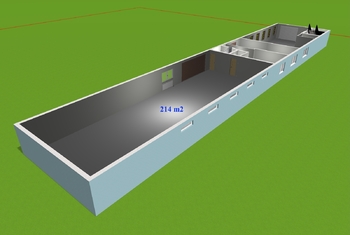 Pronájem skladovacích prostor 214 m², Nýdek