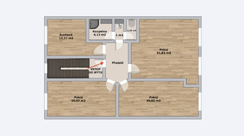 Pronájem bytu 3+1 v osobním vlastnictví 95 m², Brno