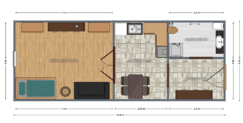 Pronájem bytu 1+1 v osobním vlastnictví 40 m², Praha 5 - Smíchov