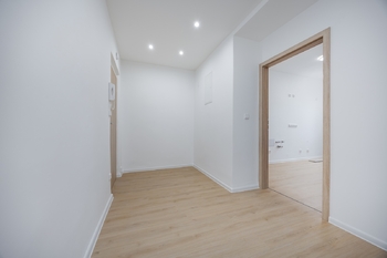 Centrální chodba - Prodej bytu 2+1 v osobním vlastnictví 73 m², Plzeň