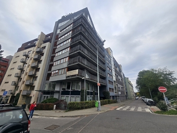 pohled na dům - Prodej bytu 1+1 v osobním vlastnictví 55 m², Praha 9 - Vysočany