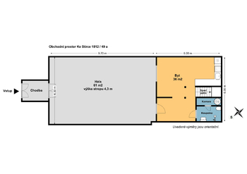 Pronájem obchodních prostor 100 m², Praha 8 - Kobylisy
