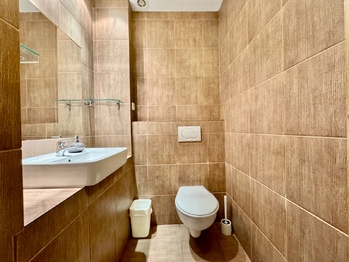toaleta v podkroví - Prodej bytu 2+kk v osobním vlastnictví 41 m², Černý Důl