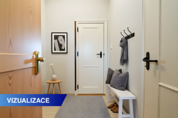 Vizualizace - chodba - Prodej bytu 1+1 v osobním vlastnictví 35 m², Ústí nad Labem