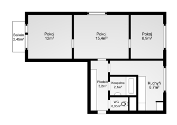 Prodej bytu 3+1 v osobním vlastnictví 57 m², Brno