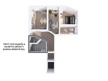 Prodej bytu 3+1 v osobním vlastnictví 90 m², Olomouc