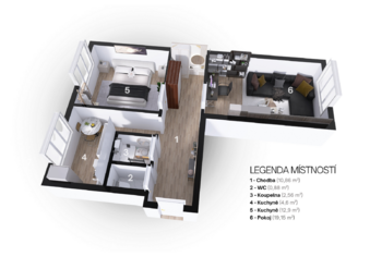 Prodej bytu 2+1 v družstevním vlastnictví 55 m², Ostrava