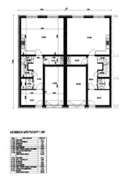 půdorys přízemí - Prodej domu 165 m², Buštěhrad