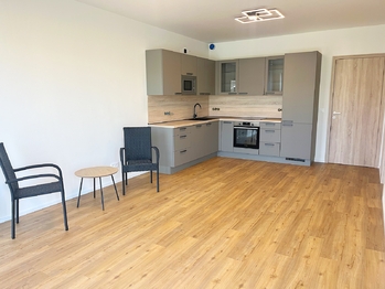 Obývací místnost s kuchyní - Pronájem bytu 2+kk v osobním vlastnictví 73 m², Brandýs nad Labem-Stará Boleslav