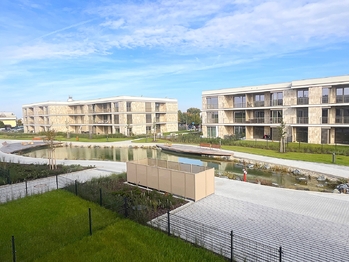 Výhled u balkónu - Pronájem bytu 2+kk v osobním vlastnictví 73 m², Brandýs nad Labem-Stará Boleslav