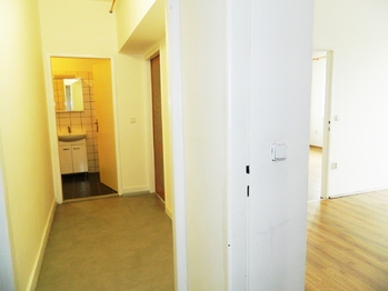 Vstup do koupelny, vybavené sprchovým koutem. - Pronájem bytu atypický 105 m², Tábor