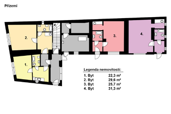 Prodej nájemního domu 219 m², Odřepsy