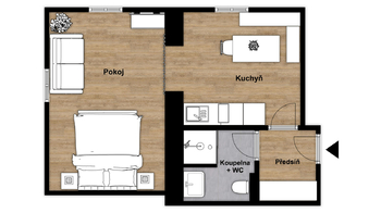 Prodej bytu 1+1 v osobním vlastnictví 31 m², Loučná pod Klínovcem