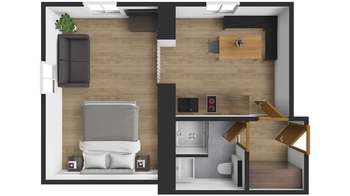 Prodej bytu 1+1 v osobním vlastnictví 31 m², Loučná pod Klínovcem