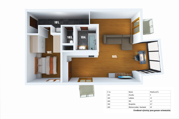 Pronájem bytu 2+kk v osobním vlastnictví 68 m², Praha 7 - Holešovice