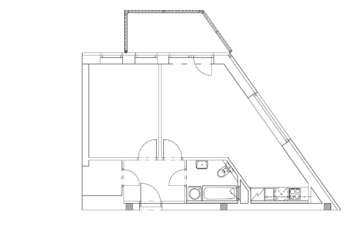 Pronájem bytu 2+kk v osobním vlastnictví 57 m², Břeclav