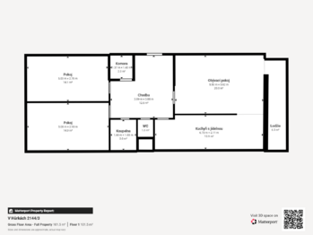 Pronájem bytu 3+kk v osobním vlastnictví 90 m², Praha 5 - Stodůlky