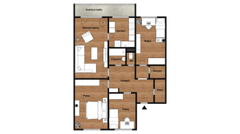 Prodej bytu 4+1 v družstevním vlastnictví 83 m², Most