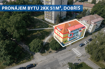 Pronájem bytu 2+kk v družstevním vlastnictví 51 m², Dobříš
