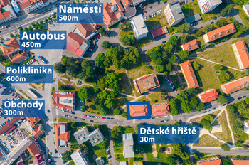 Pronájem bytu 2+kk v družstevním vlastnictví 51 m², Dobříš