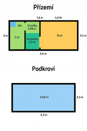 Prodej chaty / chalupy 56 m², Zlonice