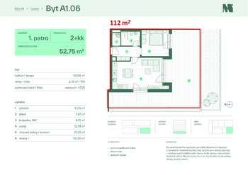 Prodej bytu 2+kk v osobním vlastnictví 117 m², Zlín