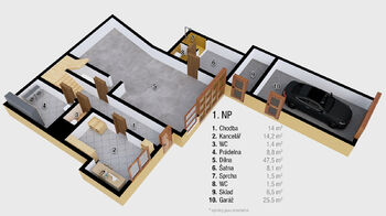 Prodej obchodních prostor 280 m², Brno