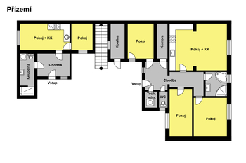 přizemí domu 4+kk a byt 2+kk - Prodej domu 197 m², Praha 8 - Ďáblice