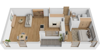 Pronájem bytu 2+kk v osobním vlastnictví 68 m², Praha 4 - Podolí