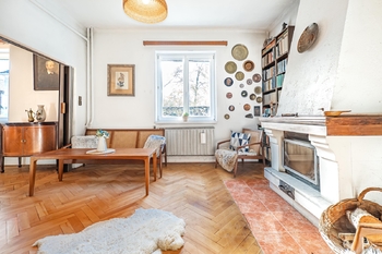 Obývací pokoj - Prodej domu 150 m², Úvaly