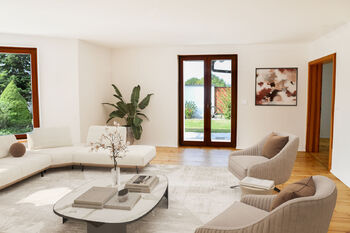 vizualizace obývák - Prodej domu 280 m², Řepov