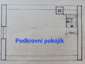 Podkroví. - Prodej chaty / chalupy 76 m², Cheb