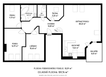 Prodej bytu 4+kk v osobním vlastnictví 140 m², Ostrava
