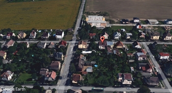 Letecký snímek - Prodej domu 292 m², Praha 9 - Čakovice