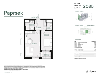 Pronájem bytu 2+kk v osobním vlastnictví 52 m², Praha 5 - Stodůlky