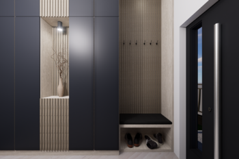 Vstupní chodba - vizualizace - Prodej domu 164 m², Františkovy Lázně