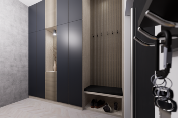 Vstupní chodba - vizualizace - Prodej domu 164 m², Františkovy Lázně